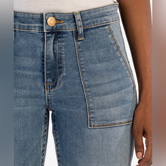 Kut From the Kloth Stevie Mid Rise Straight Jeans Size: 2 - Picture 2 of 8